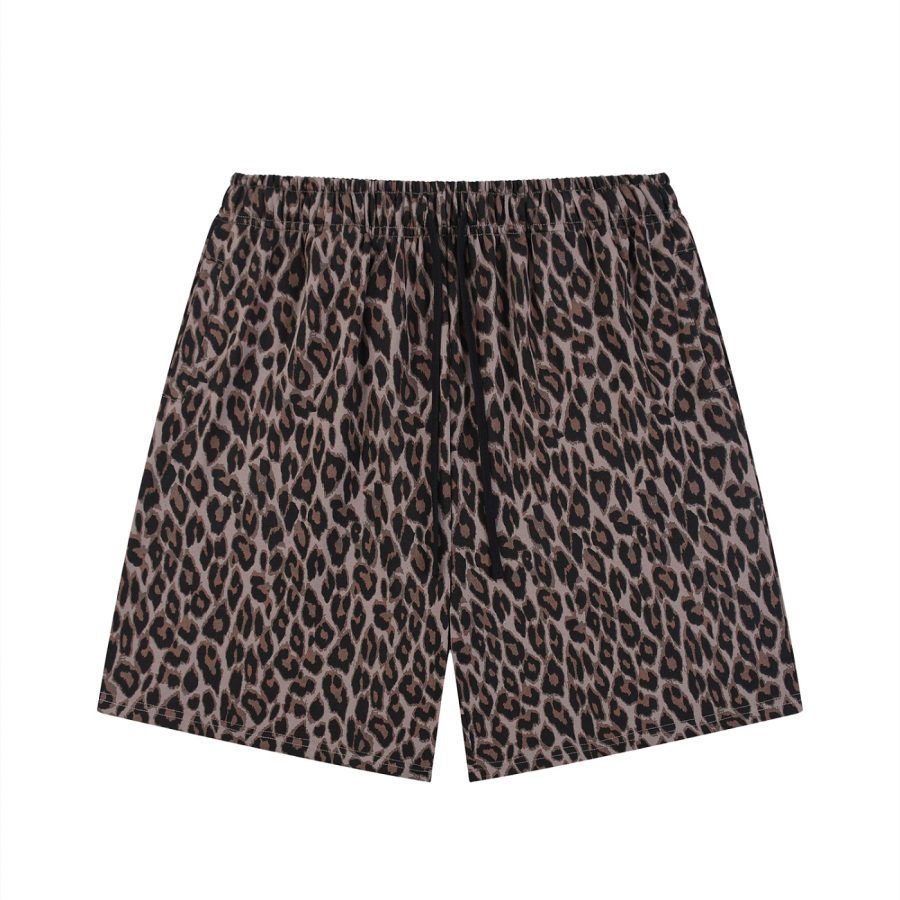 American Honey Leopard Drawstring Shorts